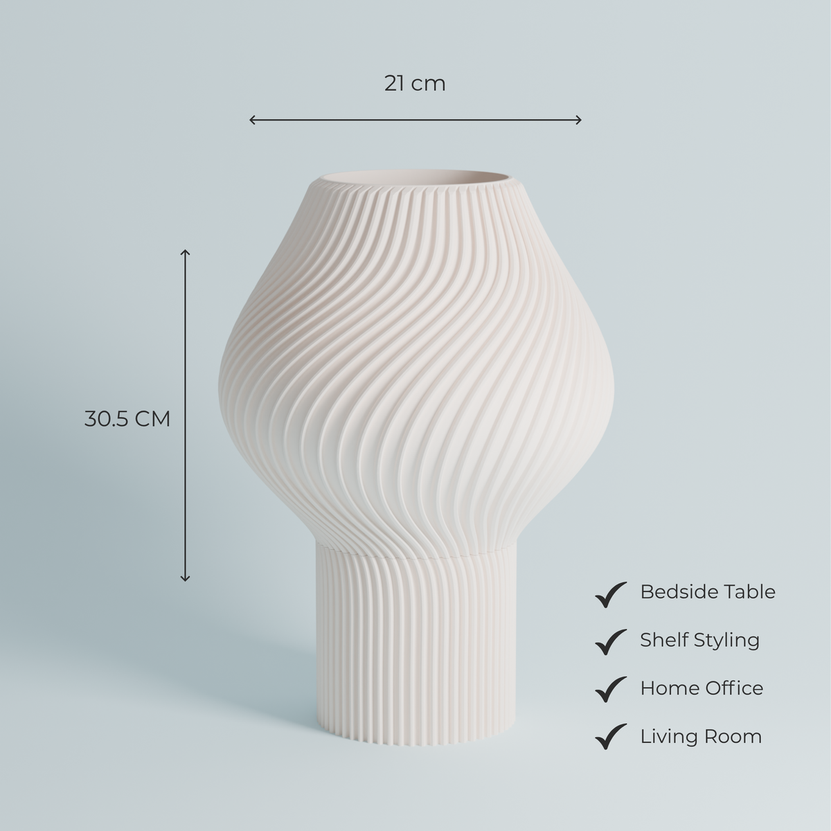 OLIV Studio Luna Lamp | Rechargeable & Plug-In Table Lamp